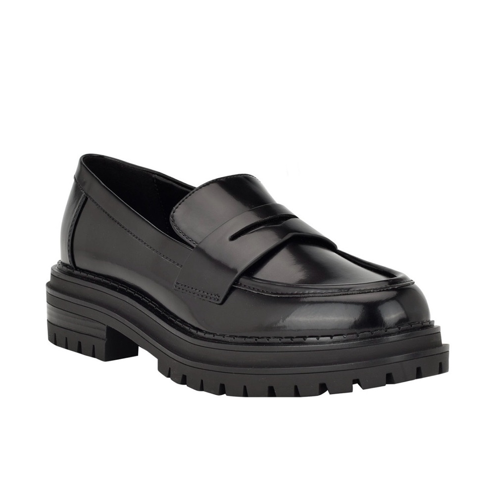 Calvin Klein Glossy Black Women's Loafers